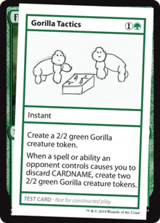 Gorilla Tactics (2021 Edition) [Mystery Booster Playtest Cards] | Webway Games