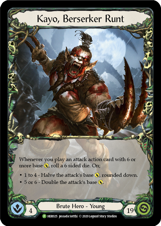 Kayo, Berserker Runt [HER025] (Promo)  Cold Foil | Webway Games