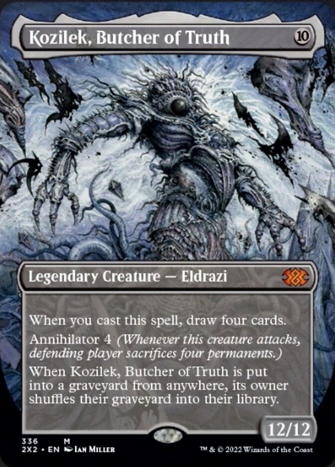 Kozilek, Butcher of Truth (Borderless Alternate Art) [Double Masters 2022] | Webway Games