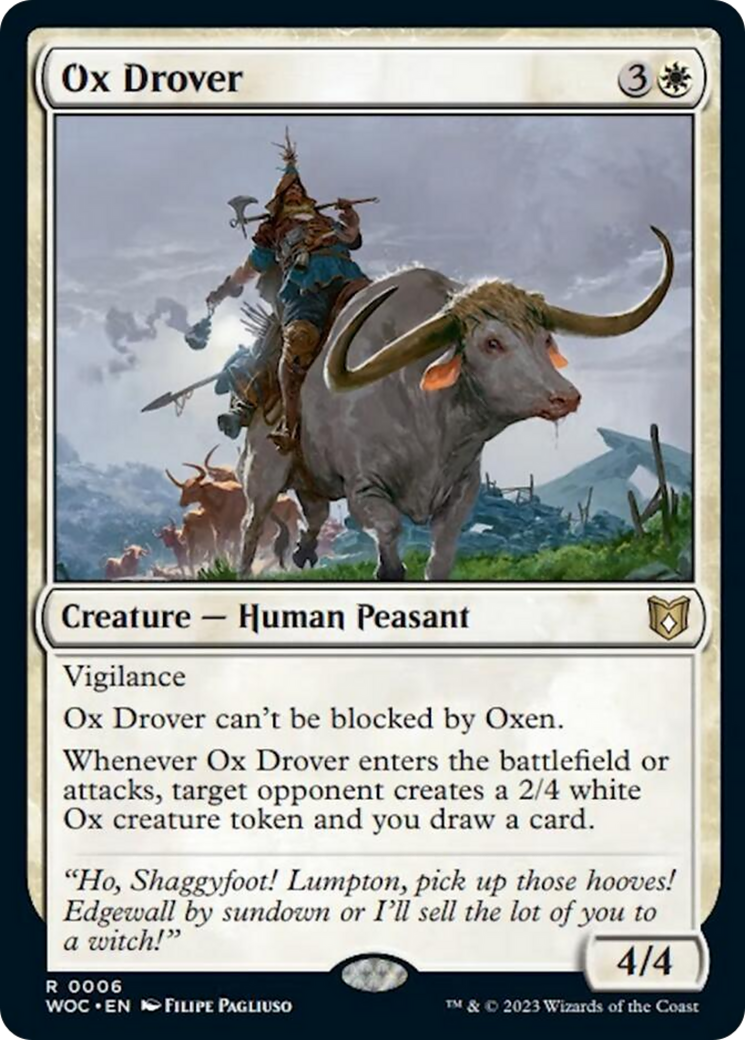 Ox Drover [Wilds of Eldraine Commander] | Webway Games