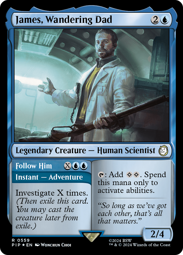 James, Wandering Dad // Follow Him (Surge Foil) [Fallout] | Webway Games
