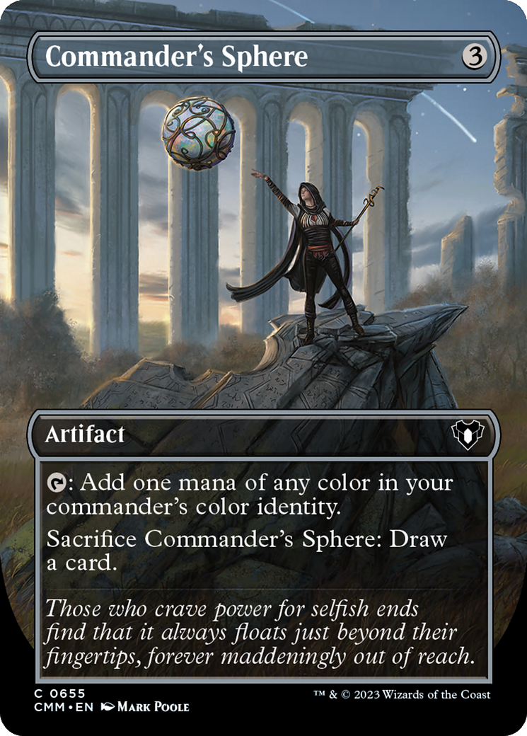 Commander's Sphere (Borderless Alternate Art) [Commander Masters] | Webway Games