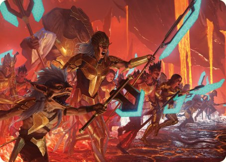 Roar of Resistance Art Card [Phyrexia: All Will Be One Art Series] | Webway Games