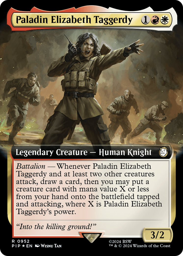 Paladin Elizabeth Taggerdy (Extended Art) (Surge Foil) [Fallout] | Webway Games