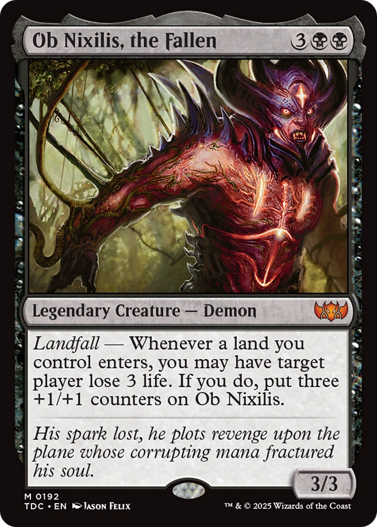 Ob Nixilis, the Fallen [Tarkir: Dragonstorm Commander] | Webway Games