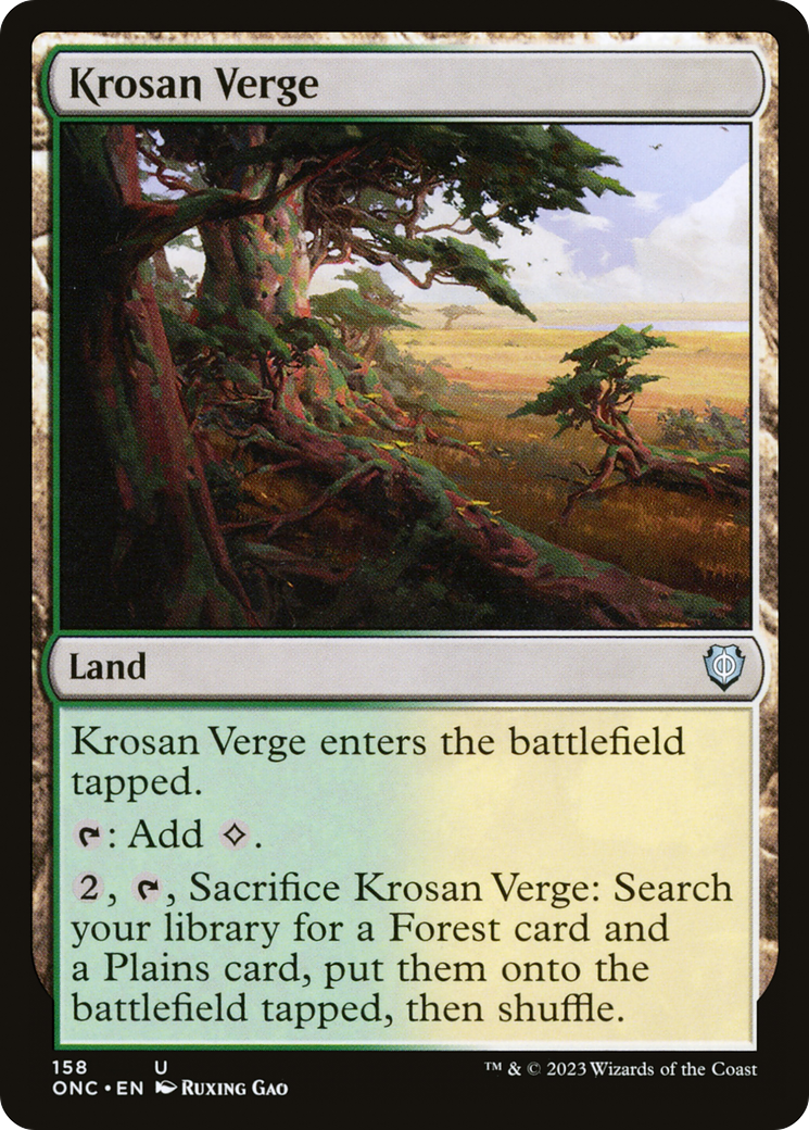Krosan Verge [Phyrexia: All Will Be One Commander] | Webway Games