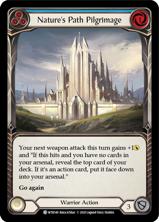 Nature's Path Pilgrimage (Blue) [U-WTR149] (Welcome to Rathe Unlimited)  Unlimited Rainbow Foil | Webway Games