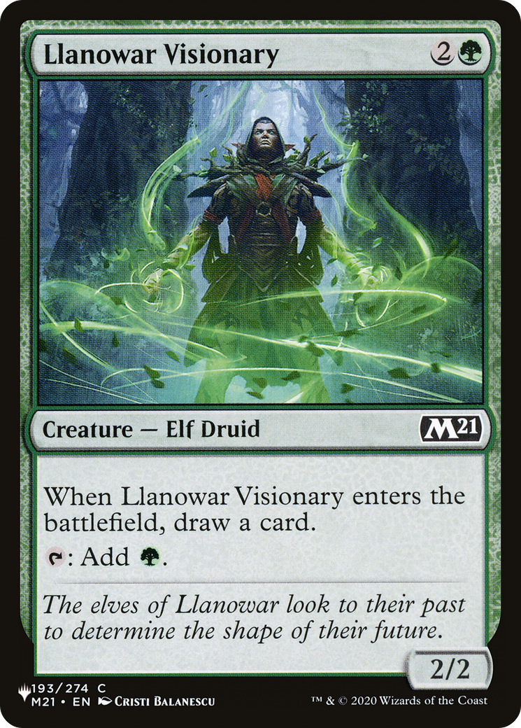 Llanowar Visionary [The List] | Webway Games