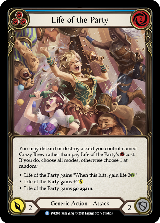 Life of the Party (Blue) [EVR163] (Everfest)  1st Edition Normal | Webway Games