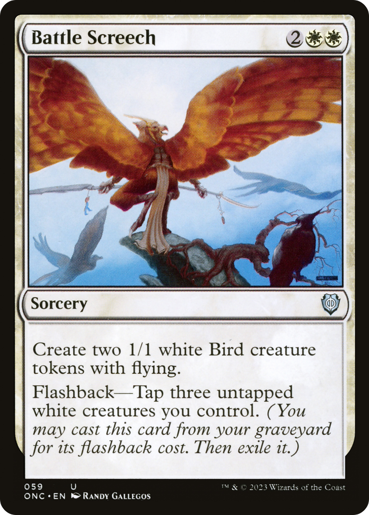 Battle Screech [Phyrexia: All Will Be One Commander] | Webway Games