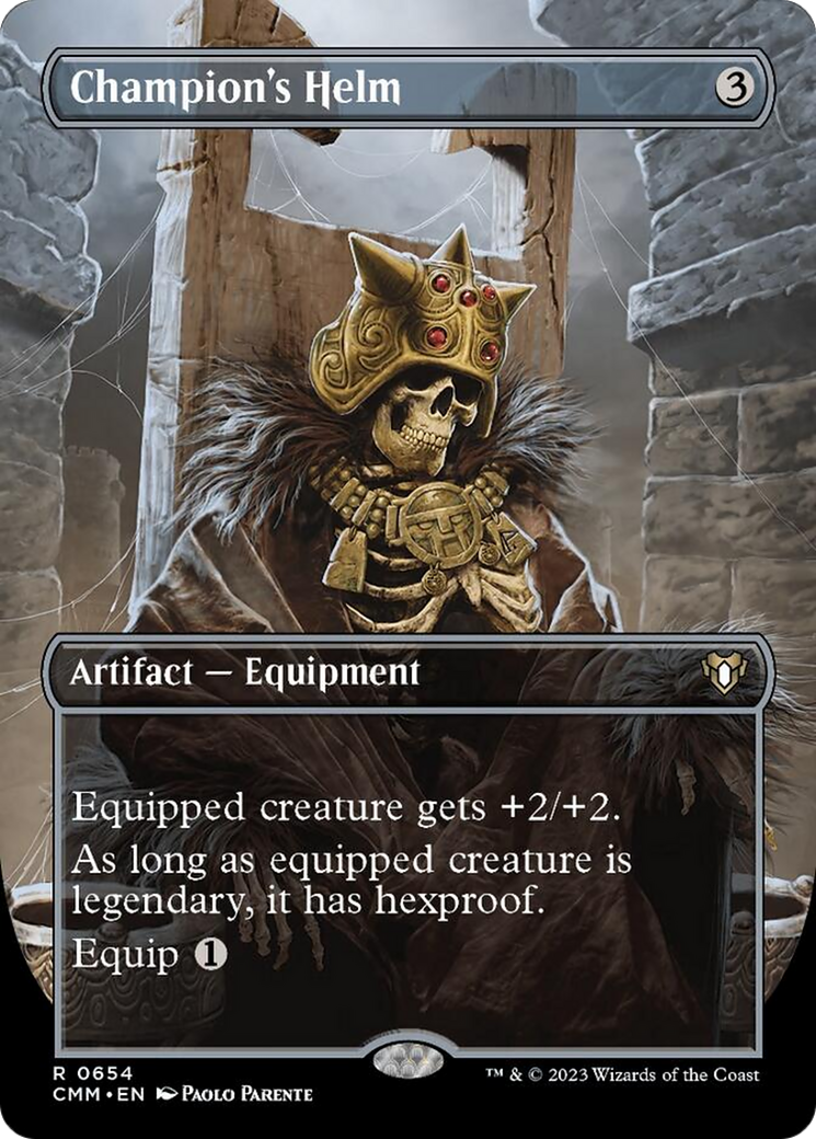 Champion's Helm (Borderless Alternate Art) [Commander Masters] | Webway Games