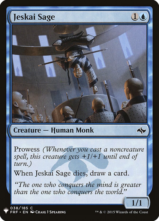 Jeskai Sage [Mystery Booster] | Webway Games