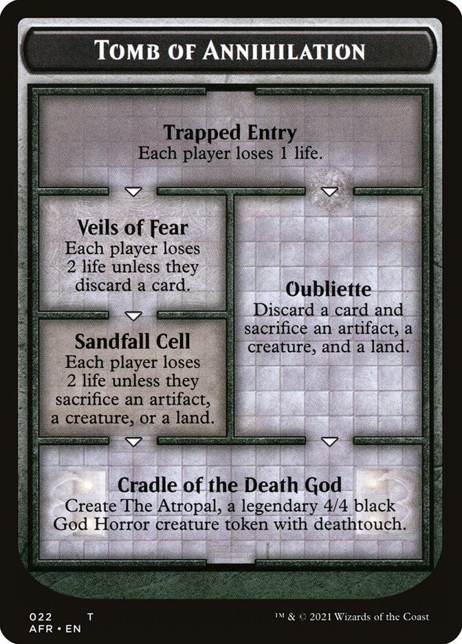Dungeon of the Mad Mage // Tomb of Annihilation Double-Sided Token [Dungeons & Dragons: Adventures in the Forgotten Realms Tokens] | Webway Games