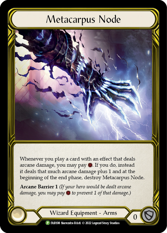 Metacarpus Node (Golden) [FAB108] (Promo)  Cold Foil | Webway Games