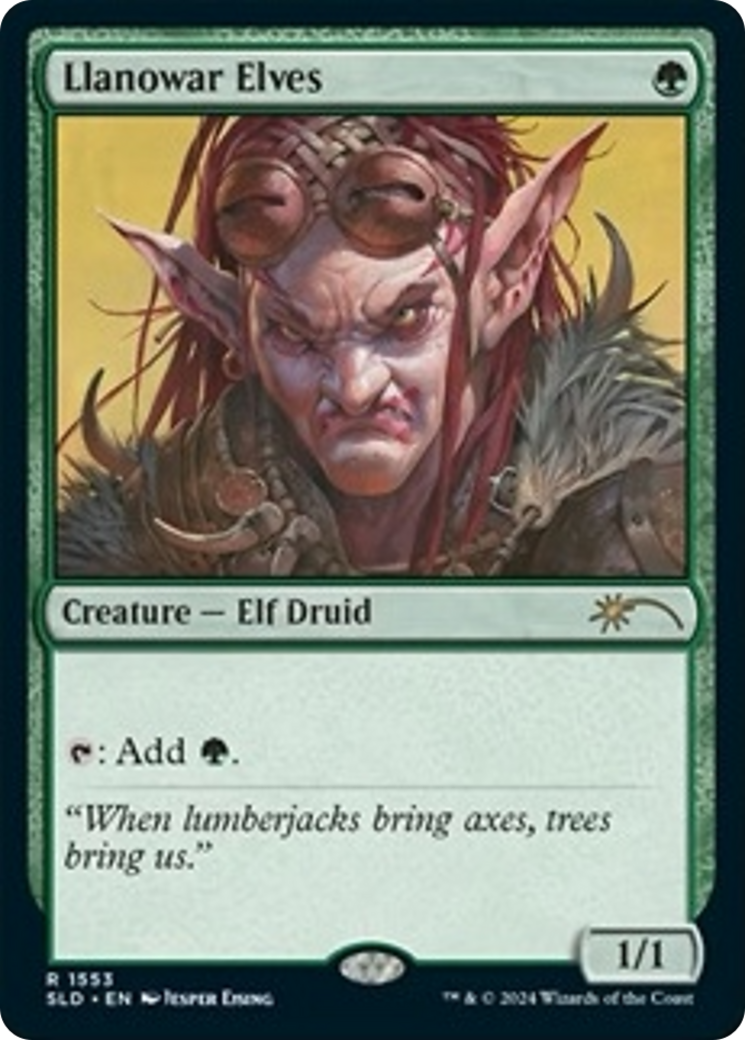 Llanowar Elves (1553) (Rainbow Foil) [Secret Lair Drop Series] | Webway Games