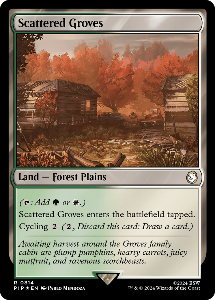 Scattered Groves (Surge Foil) [Fallout] | Webway Games