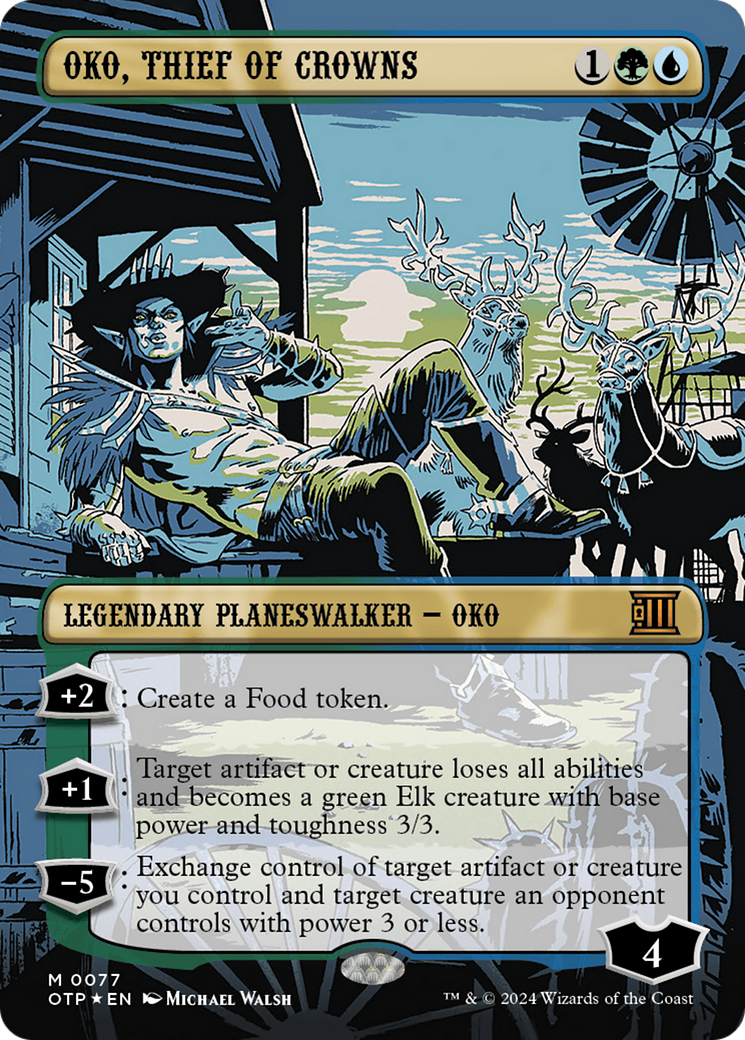 Oko, Thief of Crowns (Textured Foil) [Outlaws of Thunder Junction: Breaking News] | Webway Games