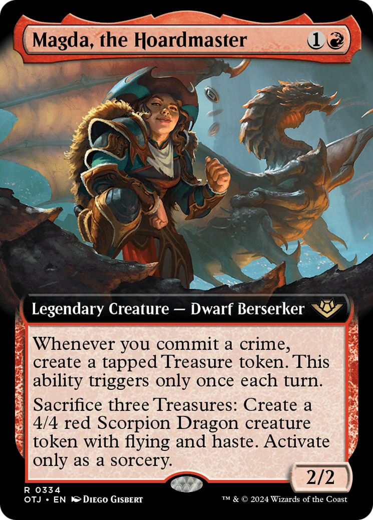 Magda, the Hoardmaster (Extended Art) [Outlaws of Thunder Junction] | Webway Games