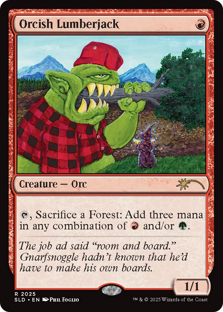 Orcish Lumberjack (2025) (Rainbow Foil) [Secret Lair Drop Series] | Webway Games