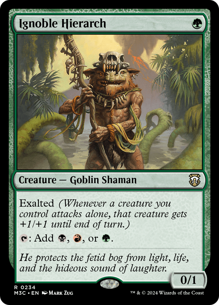 Ignoble Hierarch (Ripple Foil) [Modern Horizons 3 Commander] | Webway Games