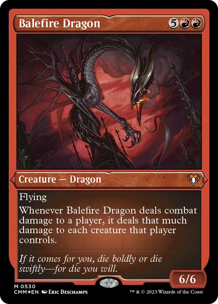 Balefire Dragon (Foil Etched) [Commander Masters] | Webway Games