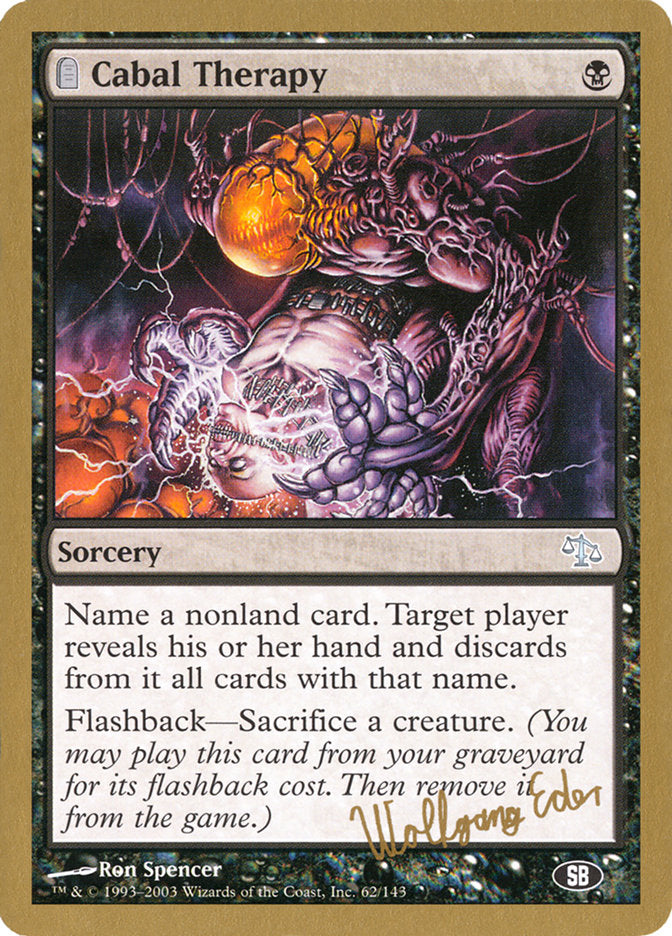 Cabal Therapy (Wolfgang Eder) (SB) [World Championship Decks 2003] | Webway Games
