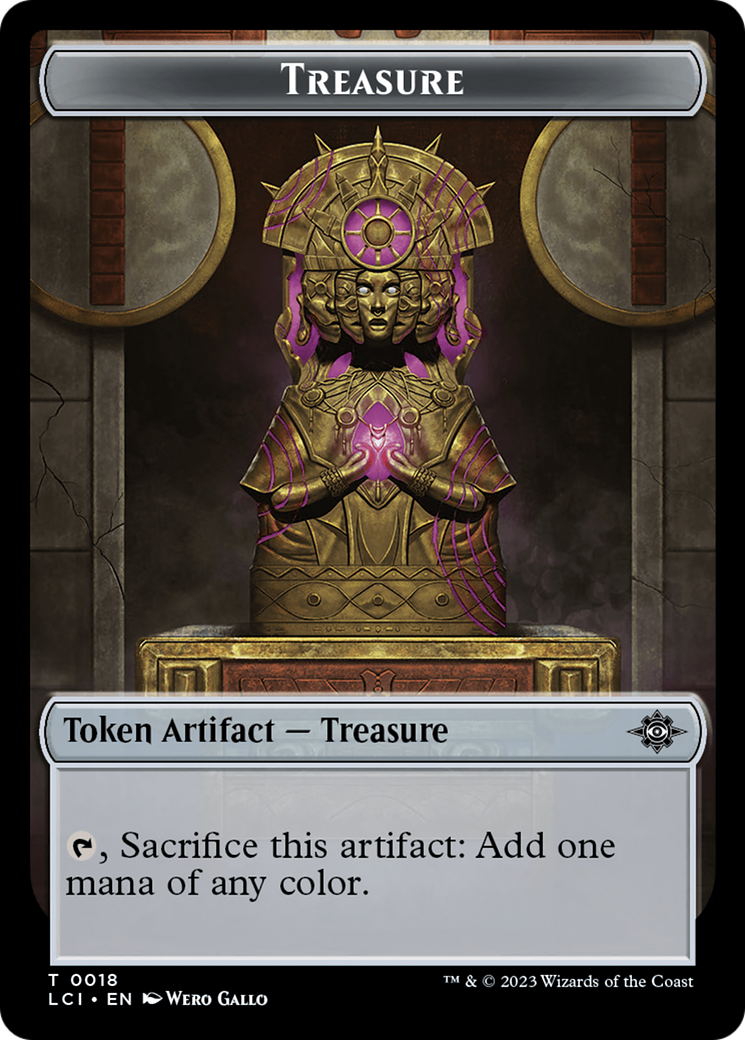 Treasure (0018) // Merfolk Double-Sided Token [The Lost Caverns of Ixalan Tokens] | Webway Games