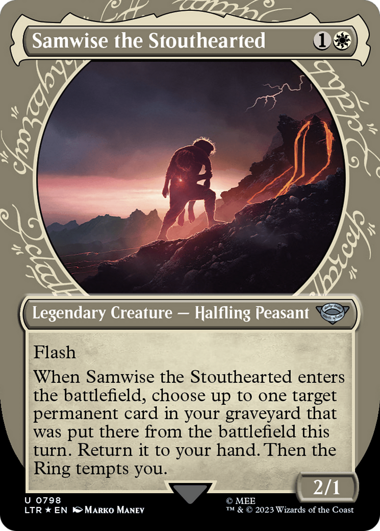 Samwise the Stouthearted (Showcase) (Surge Foil) [The Lord of the Rings: Tales of Middle-Earth] | Webway Games