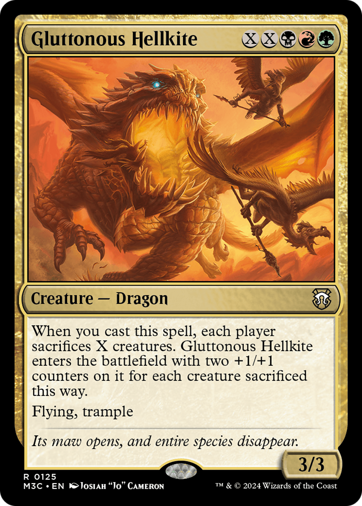 Gluttonous Hellkite [Modern Horizons 3 Commander] | Webway Games