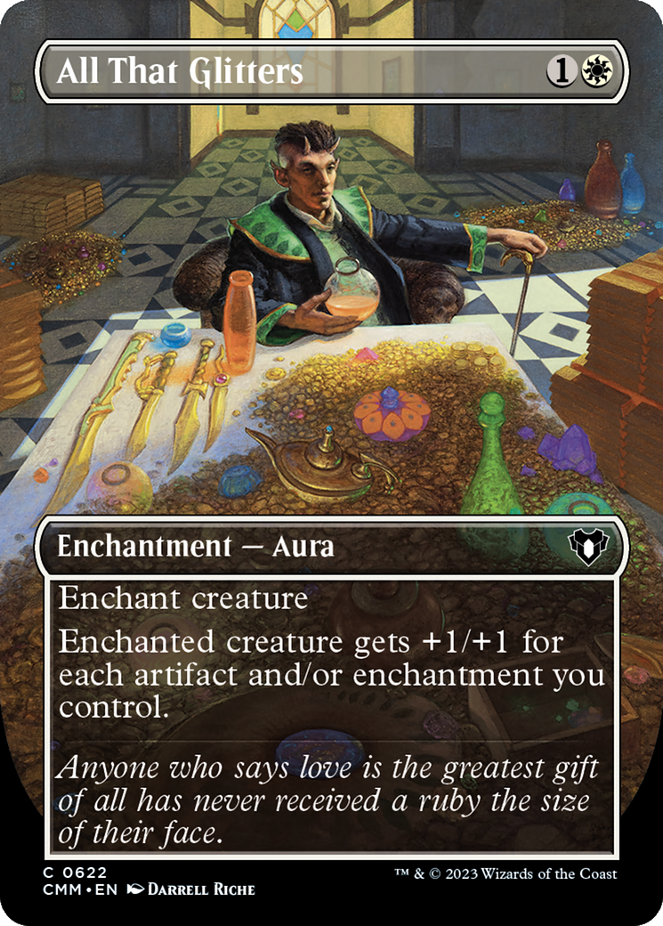 All That Glitters (Borderless Alternate Art) [Commander Masters] | Webway Games