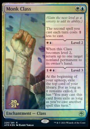 Monk Class [Dungeons & Dragons: Adventures in the Forgotten Realms Prerelease Promos] | Webway Games