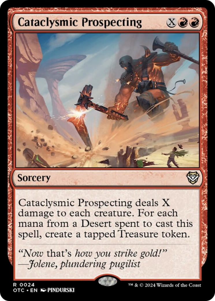 Cataclysmic Prospecting [Outlaws of Thunder Junction Commander] | Webway Games