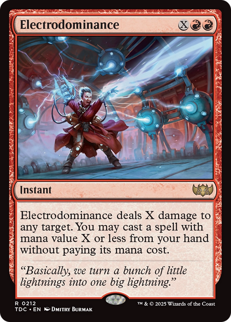Electrodominance [Tarkir: Dragonstorm Commander] | Webway Games