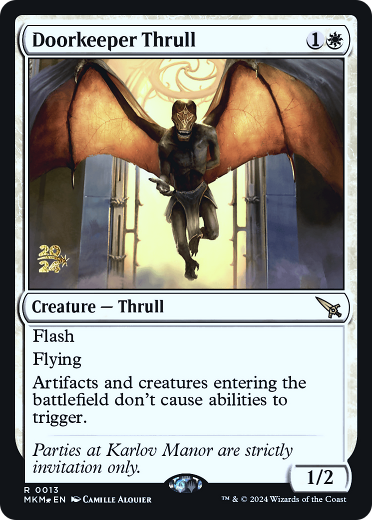 Doorkeeper Thrull [Murders at Karlov Manor Prerelease Promos] | Webway Games