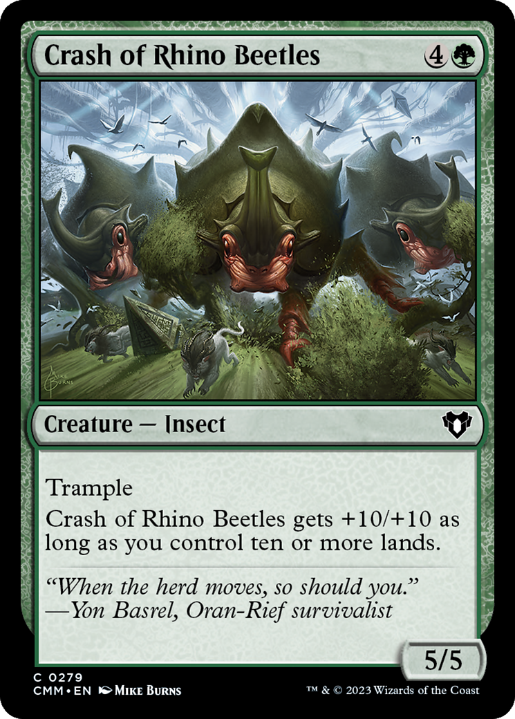 Crash of Rhino Beetles [Commander Masters] | Webway Games
