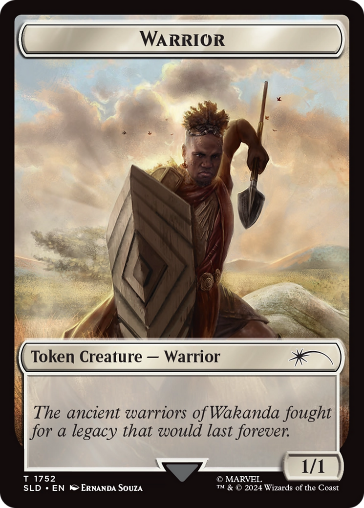 Warrior Token (Rainbow Foil) [Secret Lair Drop Series] | Webway Games