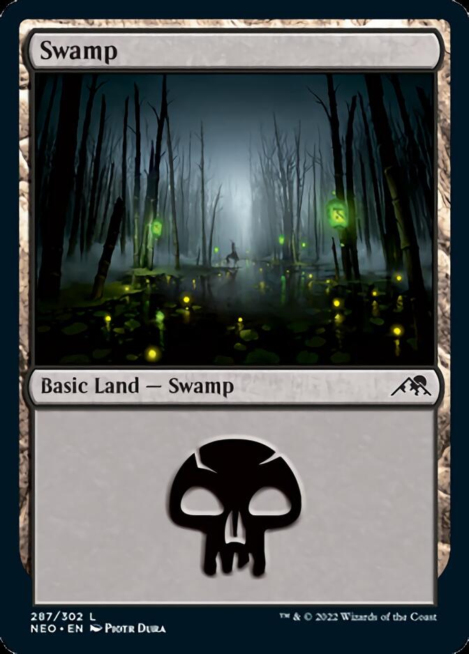 Swamp (287) [Kamigawa: Neon Dynasty] | Webway Games