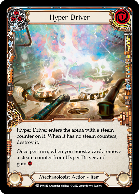 Hyper Driver (Blue) [DYN112] (Dynasty)  Rainbow Foil | Webway Games