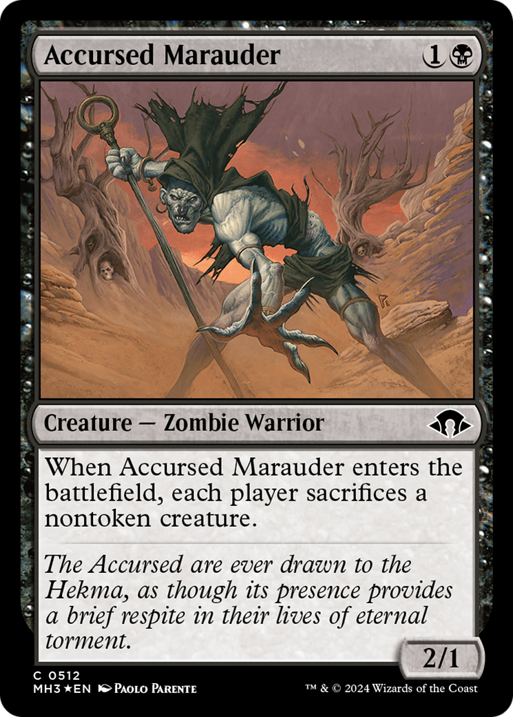 Accursed Marauder (Ripple Foil) [Modern Horizons 3] | Webway Games
