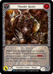 Thunder Quake (Red) [EVR024] (Everfest)  1st Edition Extended Art Rainbow Foil | Webway Games