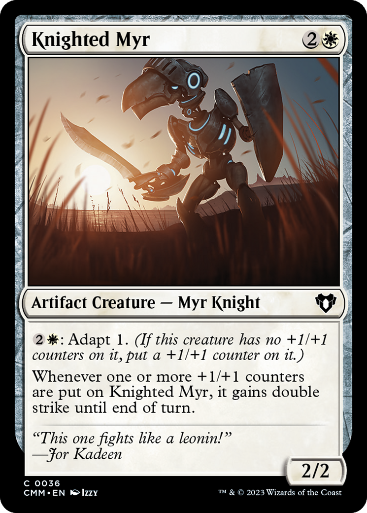 Knighted Myr [Commander Masters] | Webway Games