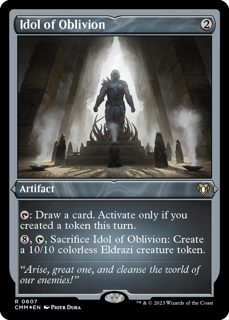 Idol of Oblivion (Foil Etched) [Commander Masters] | Webway Games
