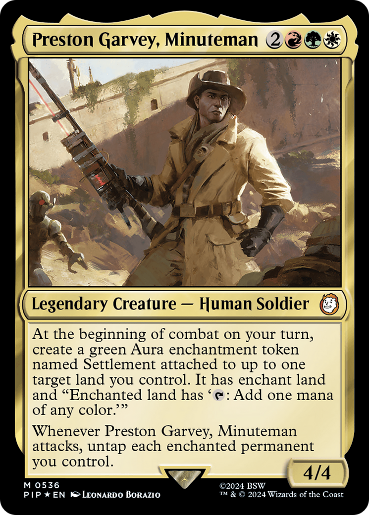 Preston Garvey, Minuteman (Surge Foil) [Fallout] | Webway Games
