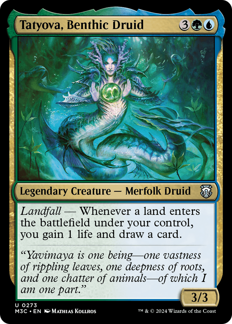 Tatyova, Benthic Druid (Ripple Foil) [Modern Horizons 3 Commander] | Webway Games