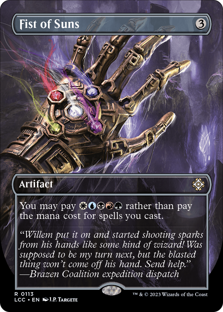 Fist of Suns (Borderless) [The Lost Caverns of Ixalan Commander] | Webway Games