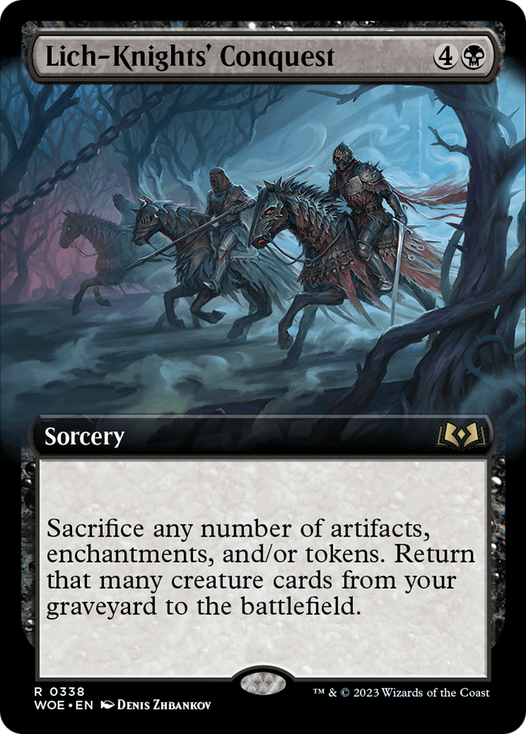 Lich-Knights' Conquest (Extended Art) [Wilds of Eldraine] | Webway Games