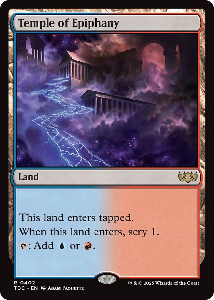 Temple of Epiphany [Tarkir: Dragonstorm Commander] | Webway Games