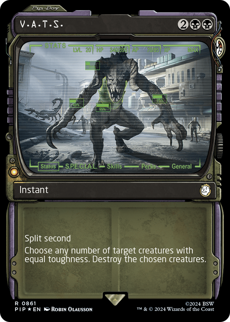 V.A.T.S. (Showcase) (Surge Foil) [Fallout] | Webway Games