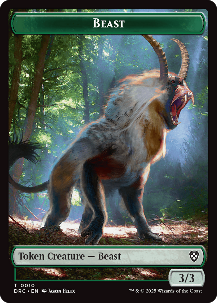 Beast (0010) // Servo Double-Sided Token [Aetherdrift Tokens] | Webway Games