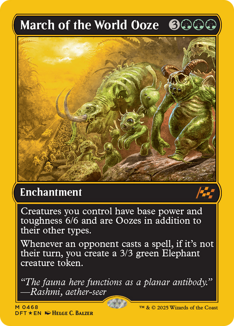 March of the World Ooze (First-Place Foil) [Aetherdrift] | Webway Games